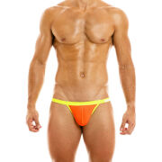 - "Peace Mini Tanga Brief - Orange" 