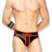 - "Regular Rear Brief - Black/Red" 