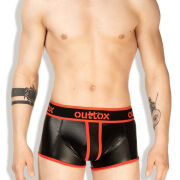 - "Regular Rear Trunk Shorts - Black/Red" 