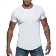  "Basic U-Neck T-Shirt - White" 