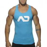 - "Basic AD Tank Top - Turquoise" 