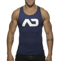 - "Basic AD Tank Top - Navy" 