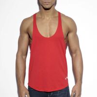 - "Fitness Plain Tank Top - Red" 