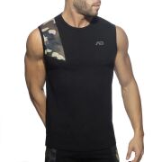 - "AD Cotton Tank Top - Black" 