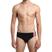 - "Swim Briefs With Tape - Black" 