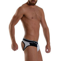 - "Urban Soho Jock Briefs - White/Black" (SALE!) 
