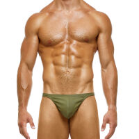 - "Leather Legacy Thong - Khaki" 