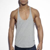 - "Fitness Plain Tank Top - Heather Grey" 