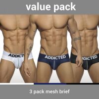 - "Mesh Brief Push Up Three Pack" ( 3 .) 