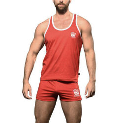 - "Phys. Ed. Varsity Tank - Red" 