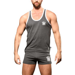 - "Phys. Ed. Varsity Tank - Charcoal" 