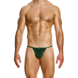 - "Glitter Tanga Brief - Green" 