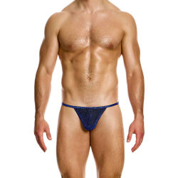 - "Glitter Tanga Brief - Blue" 