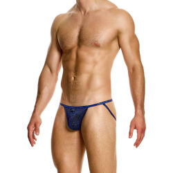 - "Glitter Jockstrap - Blue" 