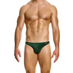- "Glitter Low Cut Briefs - Green" 