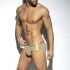 - "Shiny Party Push Up Briefs - Gold" 