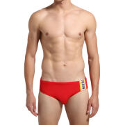 - "Swim Briefs With Tape - Red" 