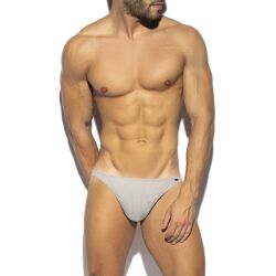 - "Recycled Rib Thong - Heather Grey" 