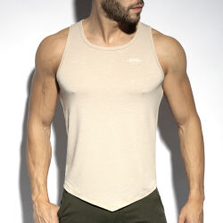 - "Flame Tank Top - Beige" 