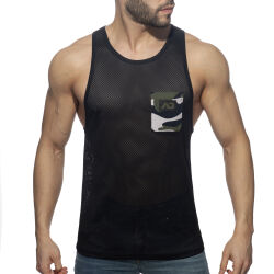 - "Pocket Contrast Tank Top - Black" (SALE!) 