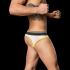 - "Backless Briefs Bond Street - White/Yellow/Black" (SALE!) 