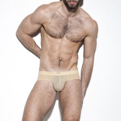 - "Second Skin Basic Briefs - Beige" 