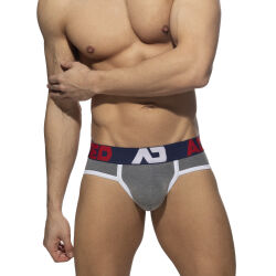 - "AD Pique Brief - Charcoal" 