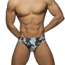 - "Basic AD Swim Brief - Camouflage / Charcoal" 