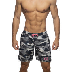 - "Camouflage Swim Long Shorts - Camouflage / Charcoal" 