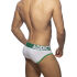 - "Open Fly Cotton Briefs - Green" 