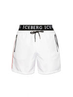 - "New Branded Elastic Medium Boardshort - White" (. !) 