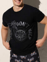  "90500 - T-Shirt with Motocycle Print Negro" (. !) 