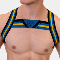  -  "Martin Harness - Black/Royal/Yellow" 