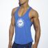 - "Fitness Badge Plain Tank Top - Royal Blue" 