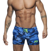 - "Camouflage Swim Shorts - Navy" 