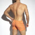 - "Thin Stripes Swim Shorts - Orange" 