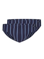 - "Cotton Advantage Brasil Slip Briefs 2 Pack - Crown Blue Stripes ( 2 .) 