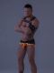 - "Youngero - Men's Fetish Briefs Mesh Open Rear - Neon Orange" 
