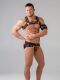 - "Youngero - Men's Fetish Briefs Mesh Open Rear - Neon Orange" 