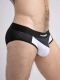 - "Mesh Briefs with 2-layer Pouch - White" 