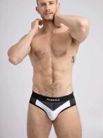 - "Mesh Briefs with 2-layer Pouch - White" 