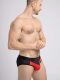 - "Mesh Briefs with 2-layer Pouch - Red" 