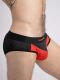 - "Mesh Briefs with 2-layer Pouch - Red" 