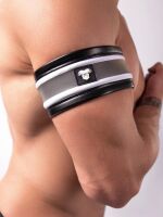    "Youngero - Neon Maskulo Spandex Biceps Band White" 