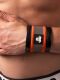  "Youngero - Neon Maskulo Spandex Wrist Band - Neon Orange" 