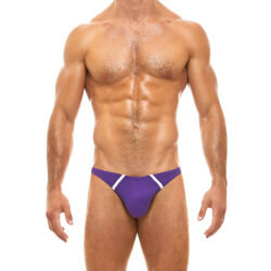 - "Back T Low Cut Briefs - Purple" 