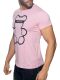  "Bear Round Neck T-Shirt - Pink" 