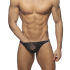 - "Flowery Lace Bikini Briefs - Black" 