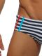 - "Sailor Stripe with Sport Stripe Briefs - Navy" 