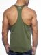 - "Fitness Plain Tank Top - Khaki" 